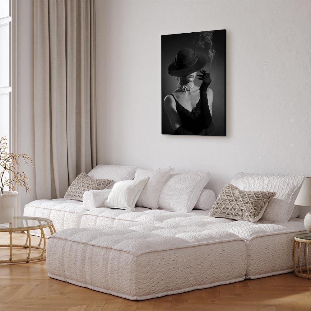 Leinwandbild - Black Elegance (1 Part) Vertical