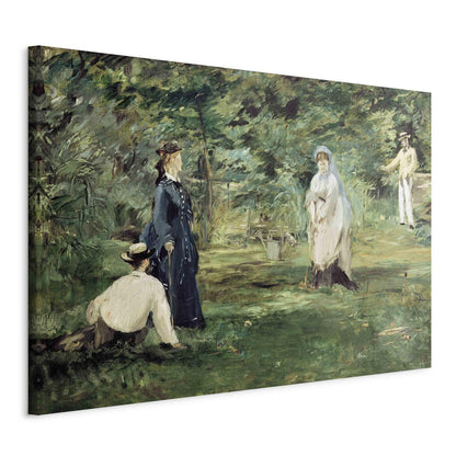 Leinwandbild - La Partie de croquet à Paris (Edouard Manet) Artgeist