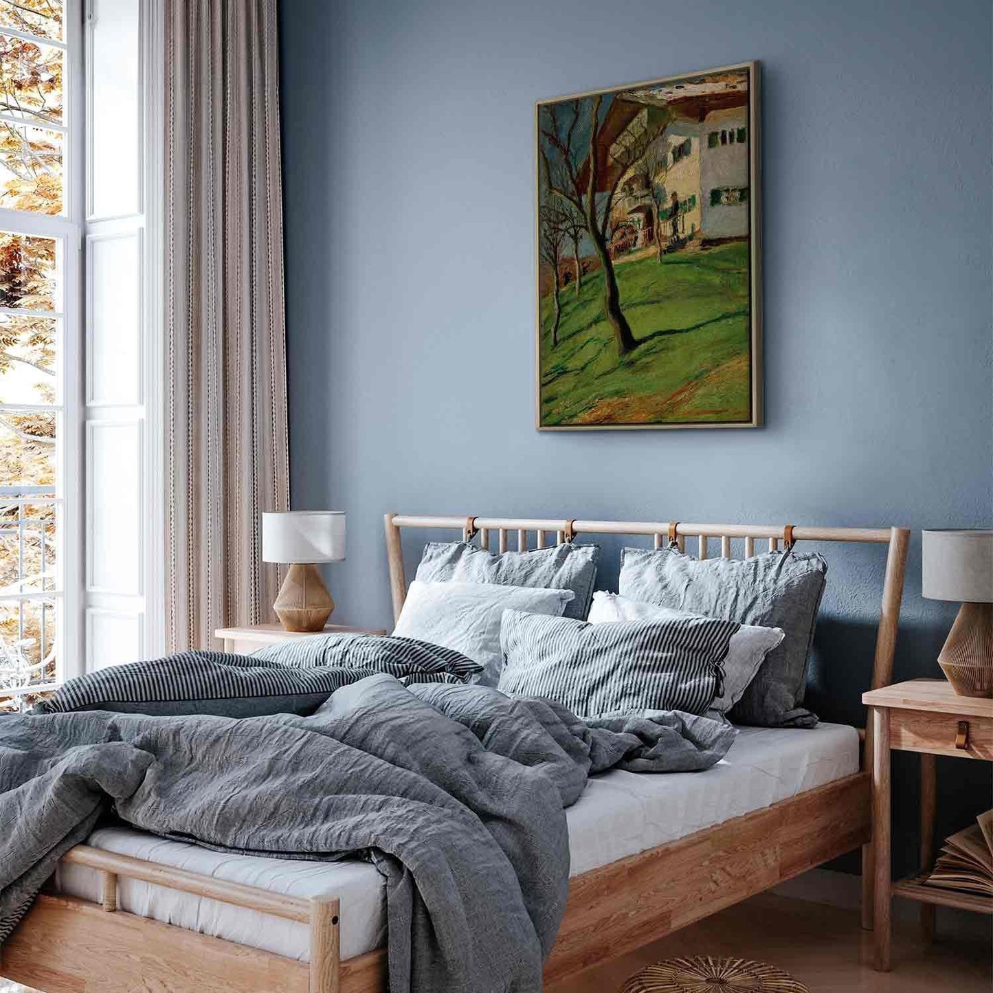 Leinwandbild - August Macke – Unser Häuschen in Tegernsee