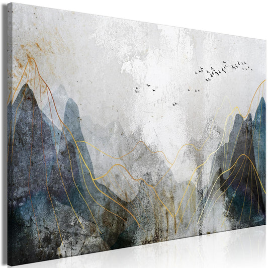 Leinwandbild - Misty Mountain Pass (1 Part) Wide Artgeist