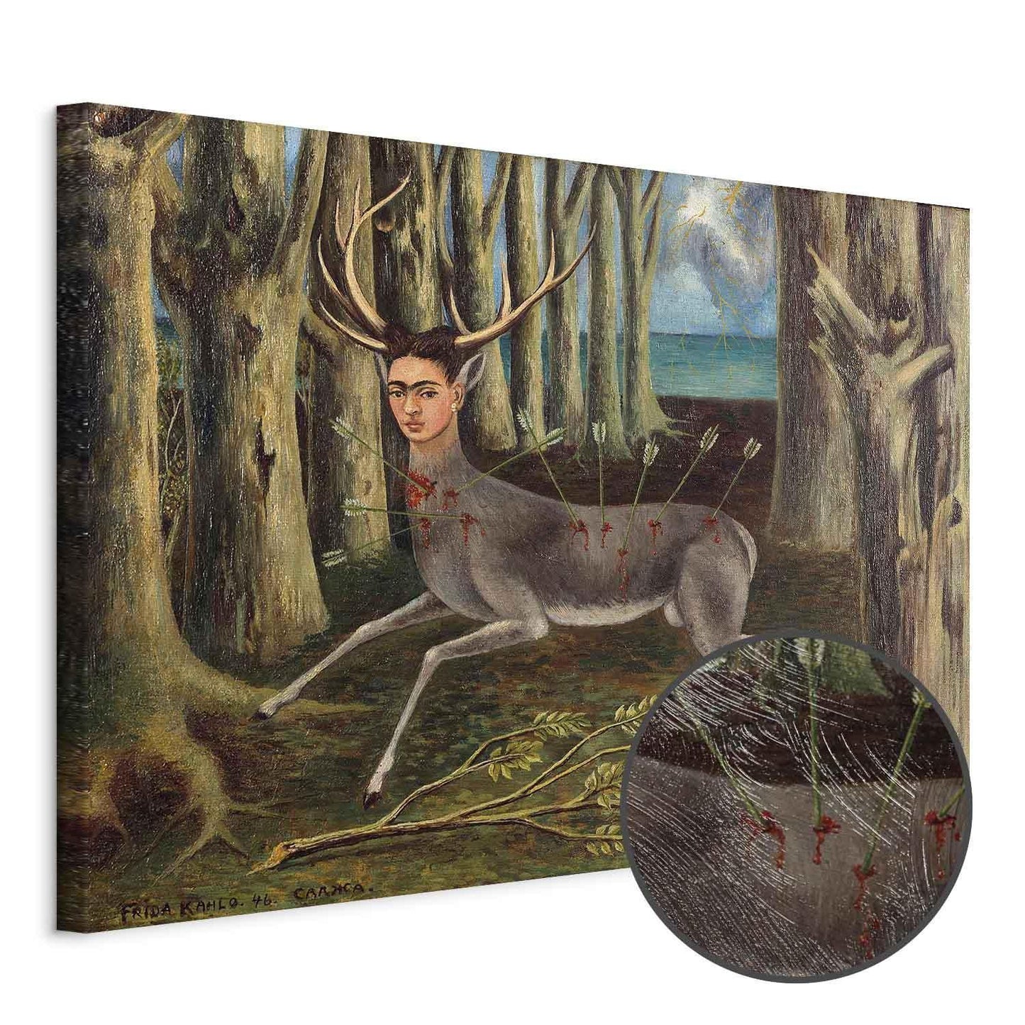 Leinwandbild - Frida Kahlo – The Wounded Deer