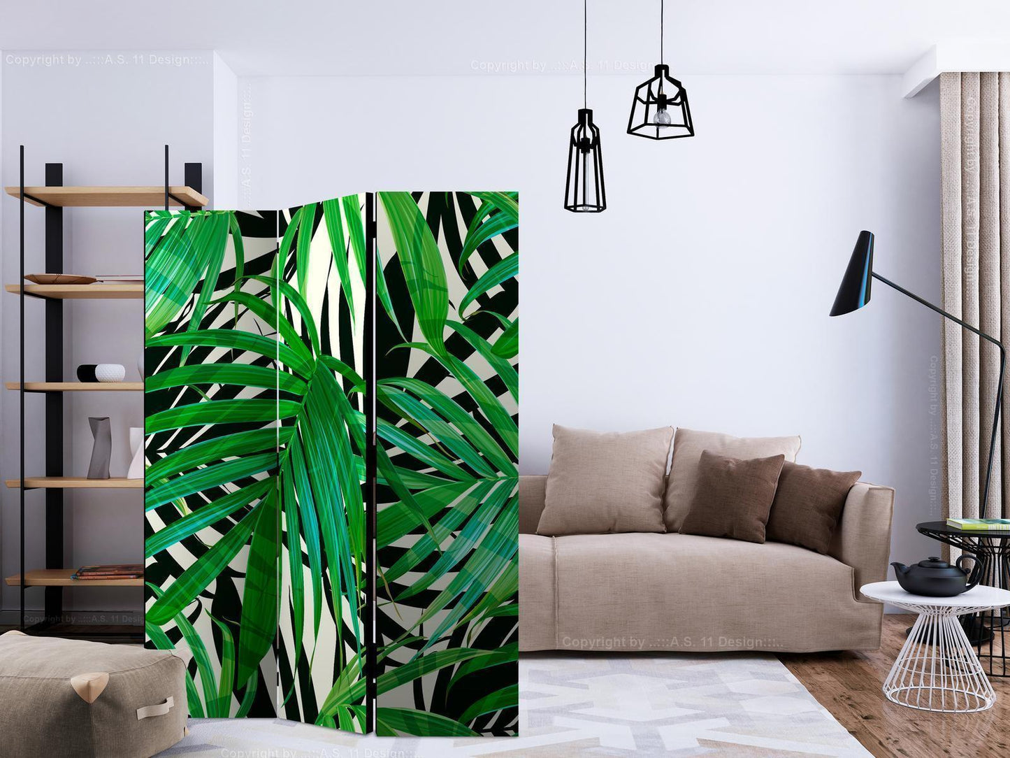 Paravent - Tropical Leaves Artgeist