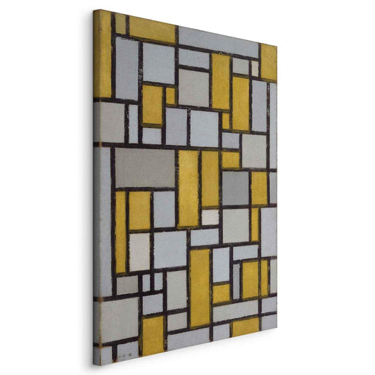 Leinwandbild - Piet Mondrian – Composition with grid 5