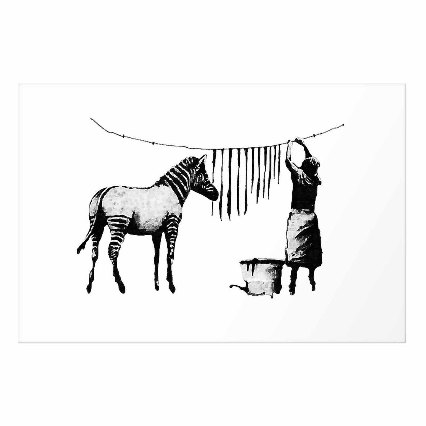 Poster - Banksy: Zebra Washing