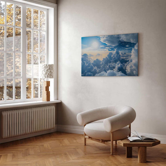 Leinwandbild - Symphony of Light: Sun and Clouds Collaborating on a Beautiful Sky Artgeist