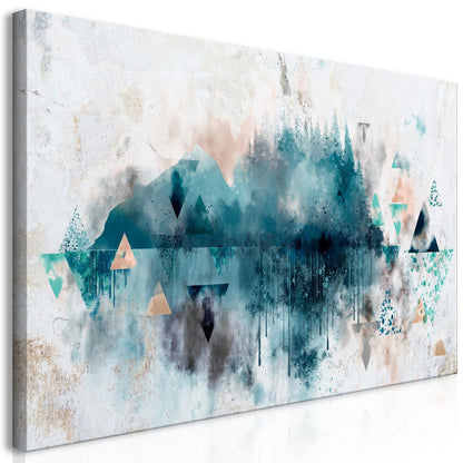 Leinwandbild Geometrische Landschaft – Moderne Wandkunst für stilvolle Räume