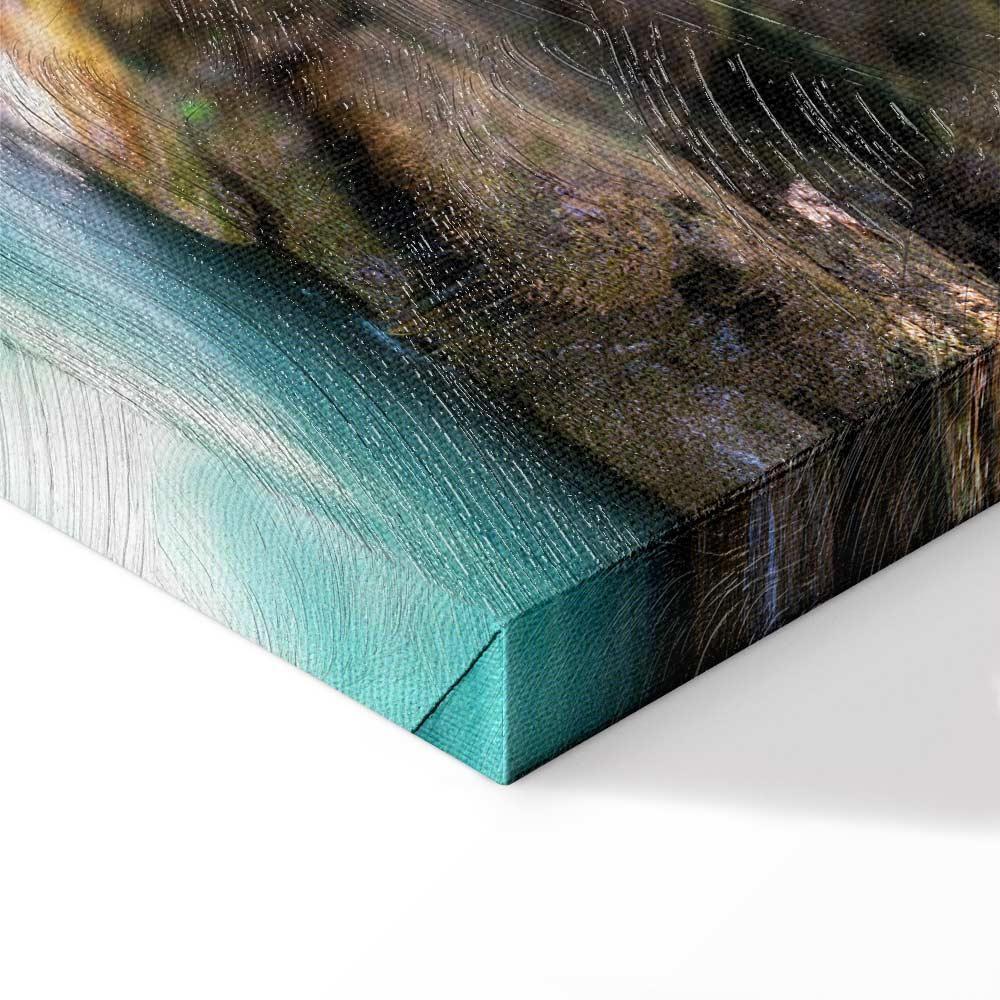 Leinwandbild - Nature: Forest Waterfall