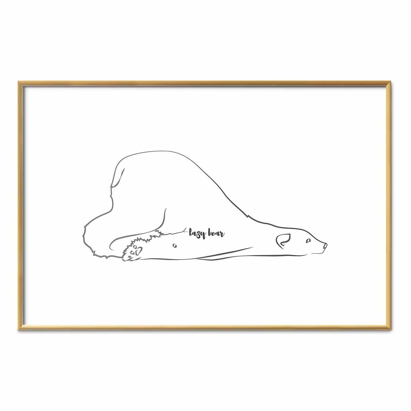 Poster - Lazy Bear
