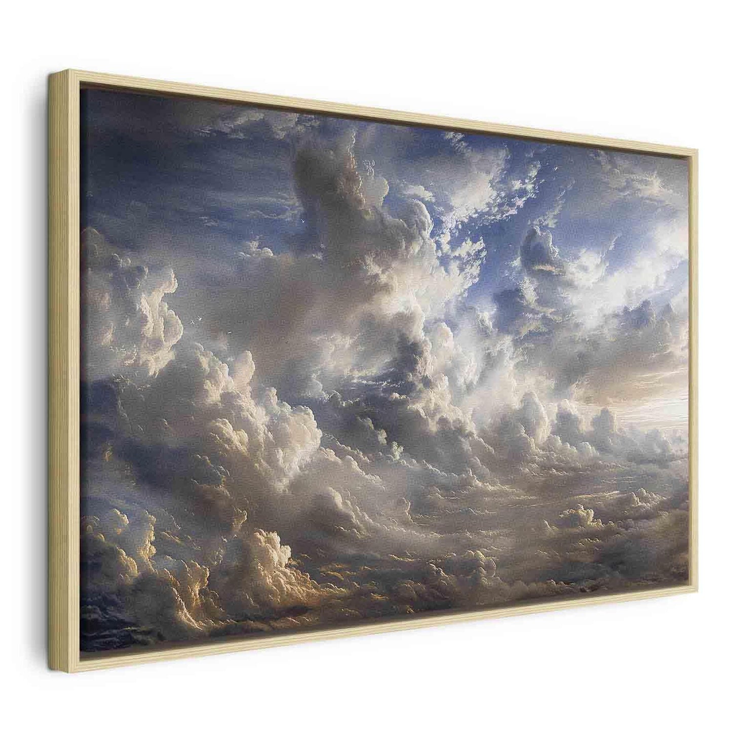 Leinwandbild - Golden Reflections on Clouds Foretelling Dusk Artgeist