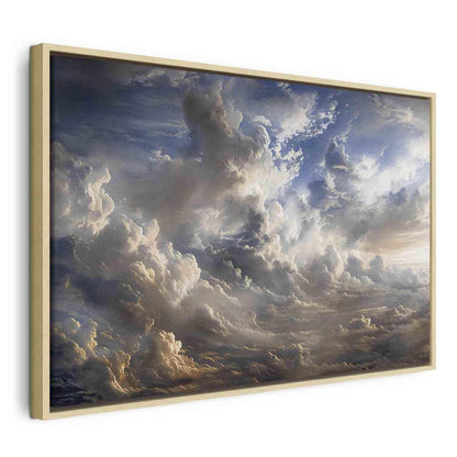 Leinwandbild - Golden Reflections on Clouds Foretelling Dusk Artgeist