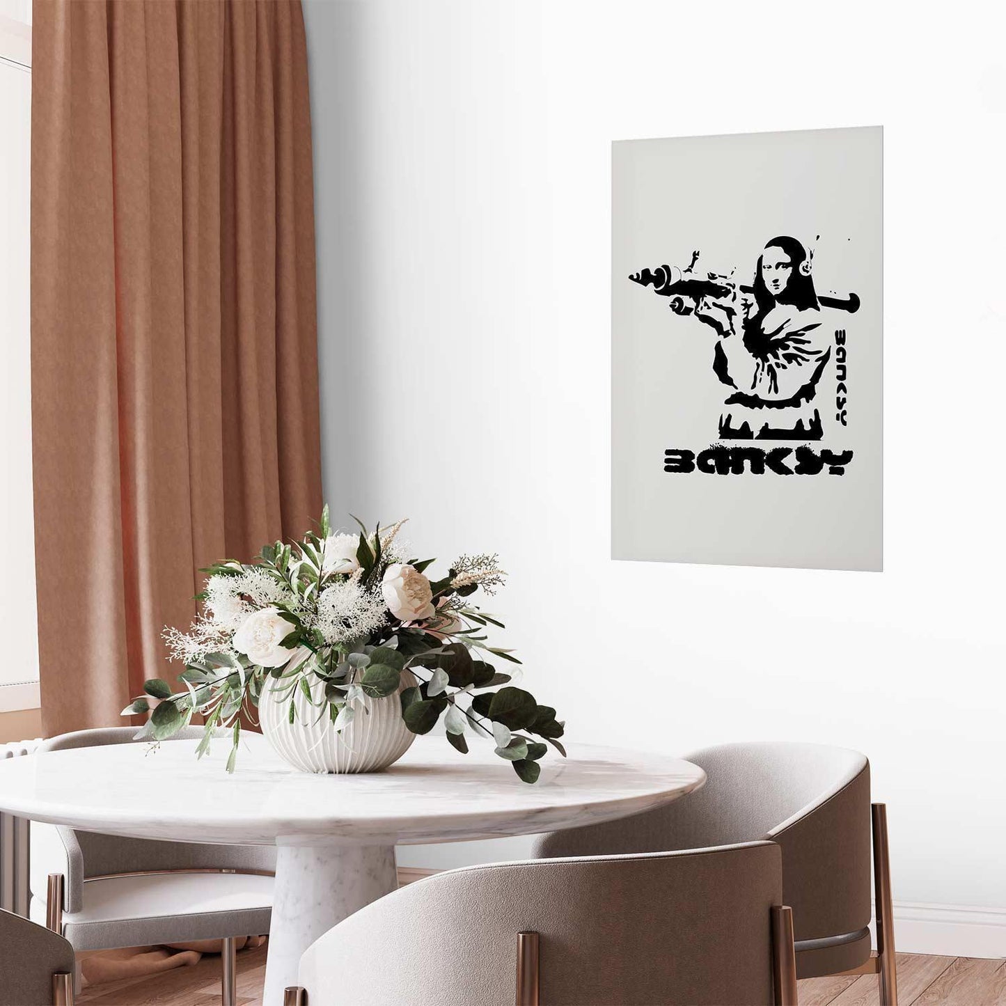 Poster - Mona Lisa with a Bazooka Artgeist