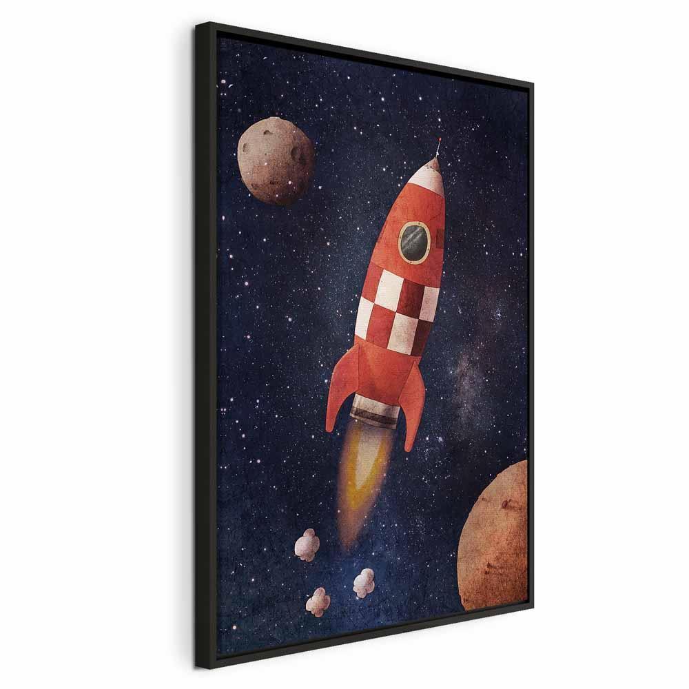 Leinwandbild - Into the Unknown by Rocket (1 Part) Vertical