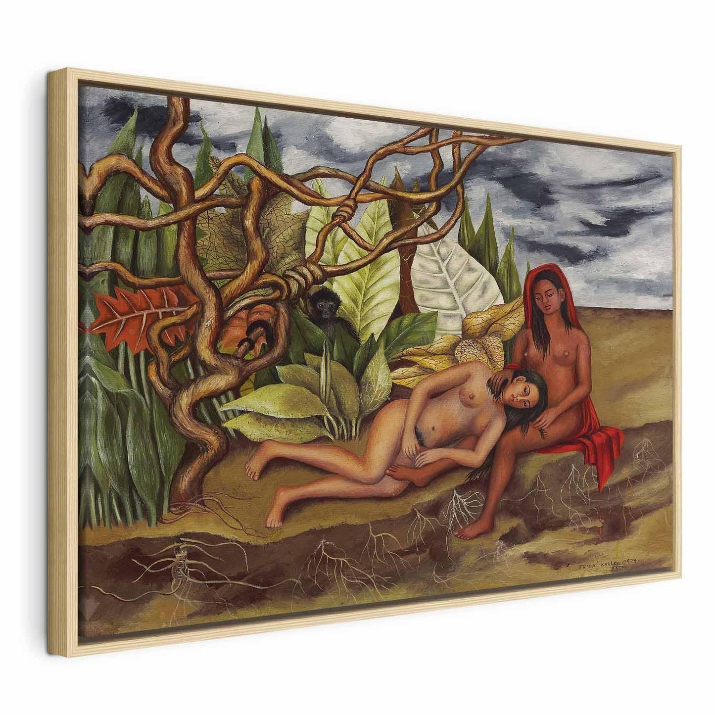 Leinwandbild - Frida Kahlo – Two Nudes in a Forest (The Earth Itself)
