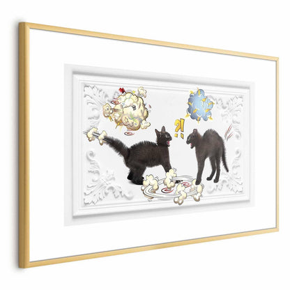 Poster - Cat Fight Artgeist