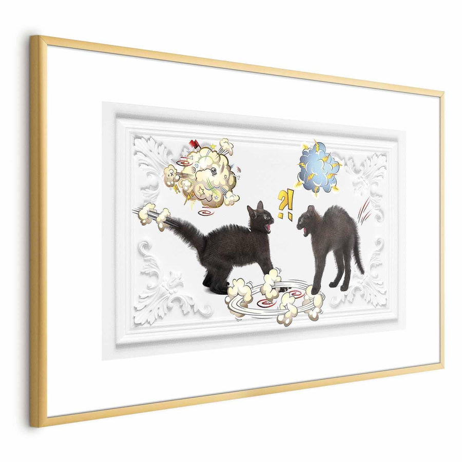 Poster - Cat Fight Artgeist