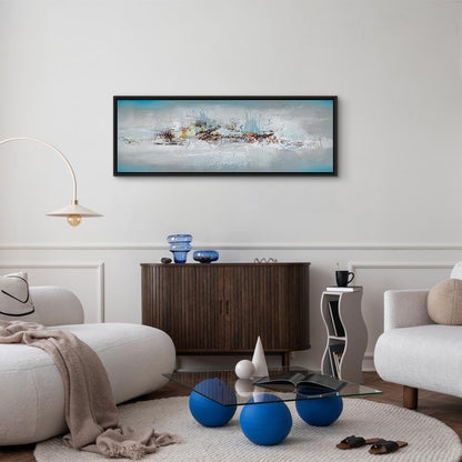 Leinwandbild - Winter Outside the Window (1 Part) Narrow