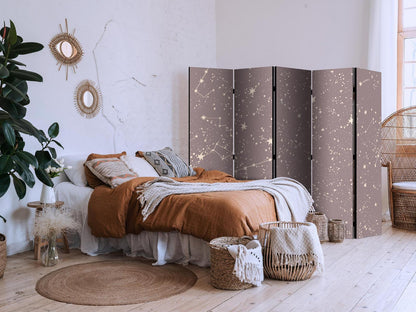 Paravent - Night Sky - Artistic Constellations and Stars in Pastel Shades Artgeist