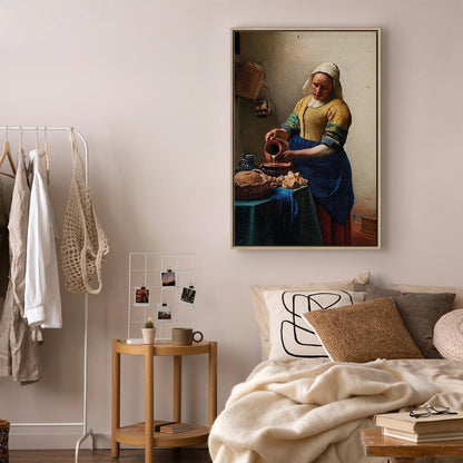 Leinwandbild - Jan Vermeer – The Milkmaid
