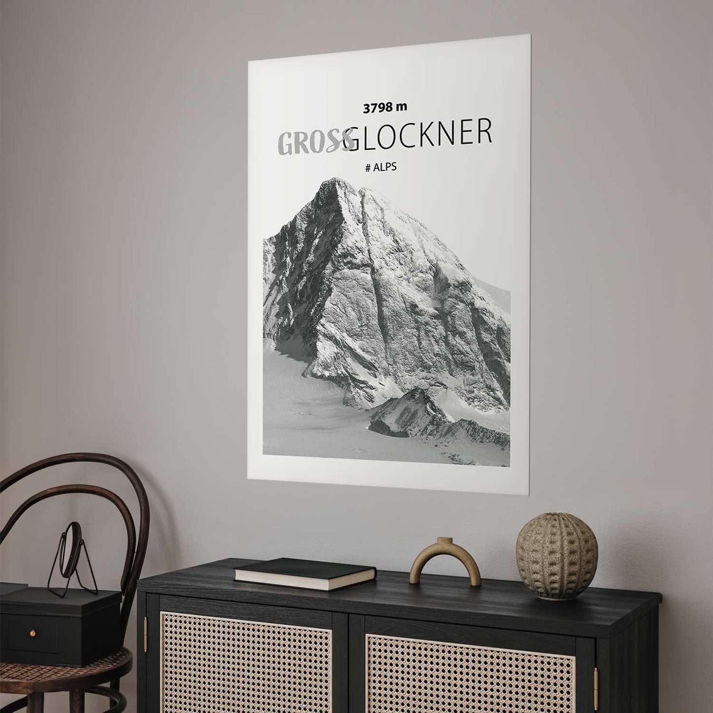 Poster - Majestic mountain peak Glosslockner mountain crown mountain landscape