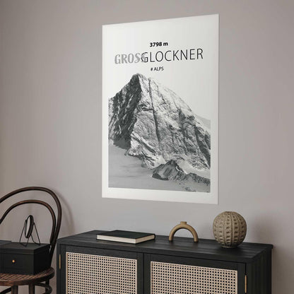 Poster - Majestic mountain peak Glosslockner mountain crown mountain landscape