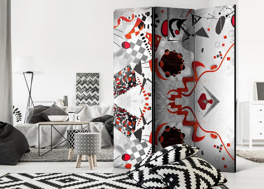 Paravent „Geometrisches Kosmos-Design“ – Moderner Raumteiler mit Galaxie-Motiv