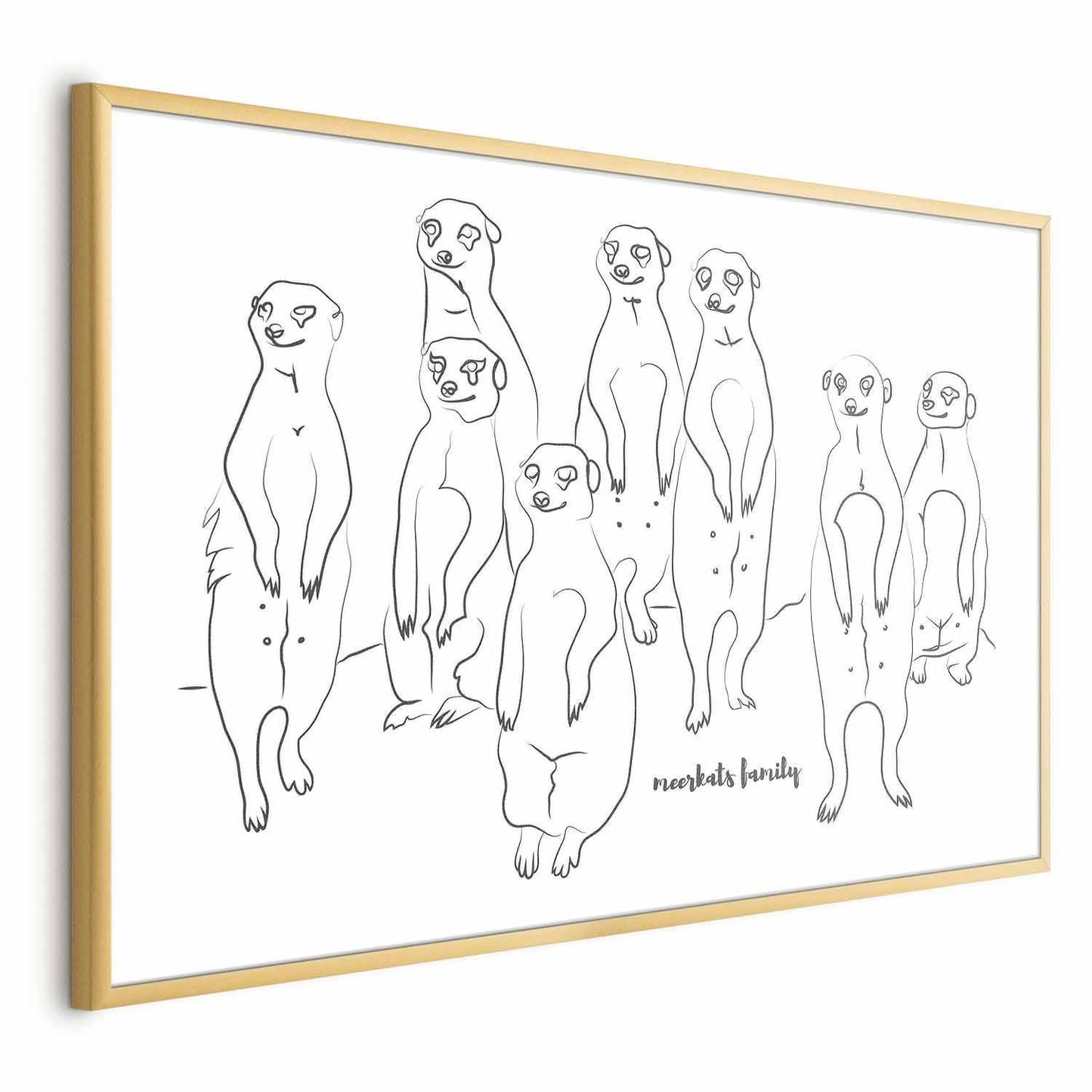 Poster - Meerkat Family Artgeist