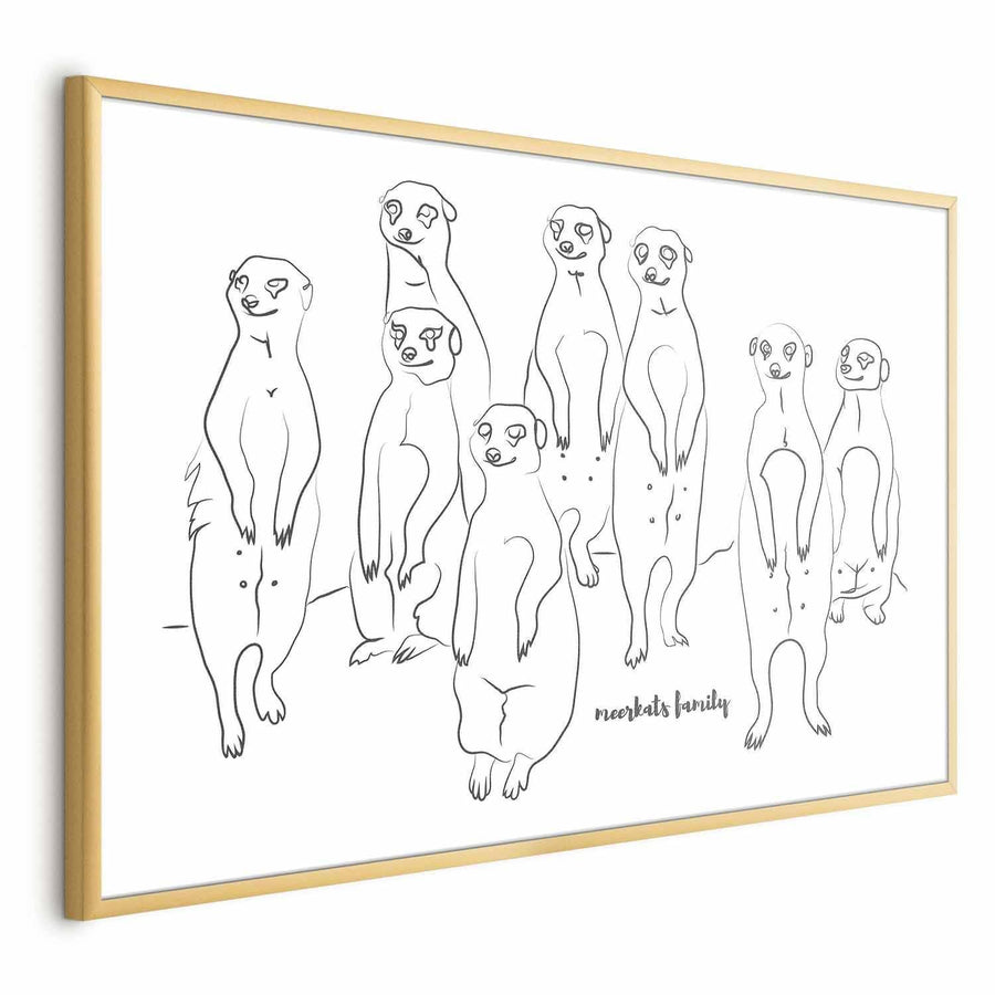 Poster - Meerkat Family Artgeist