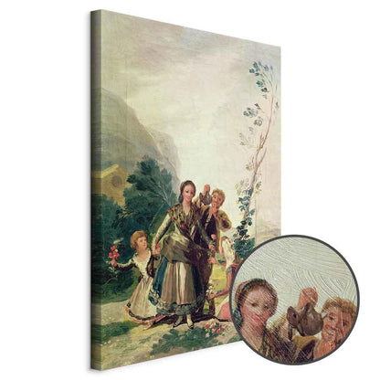 Leinwandbild - Francisco Goya – Spring or the Flower Seller