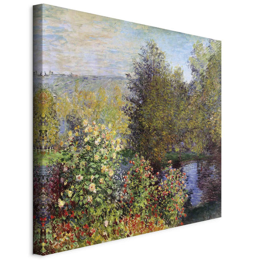 Leinwandbild - Coin de jardin à Montgeron (Claude Monet) Artgeist