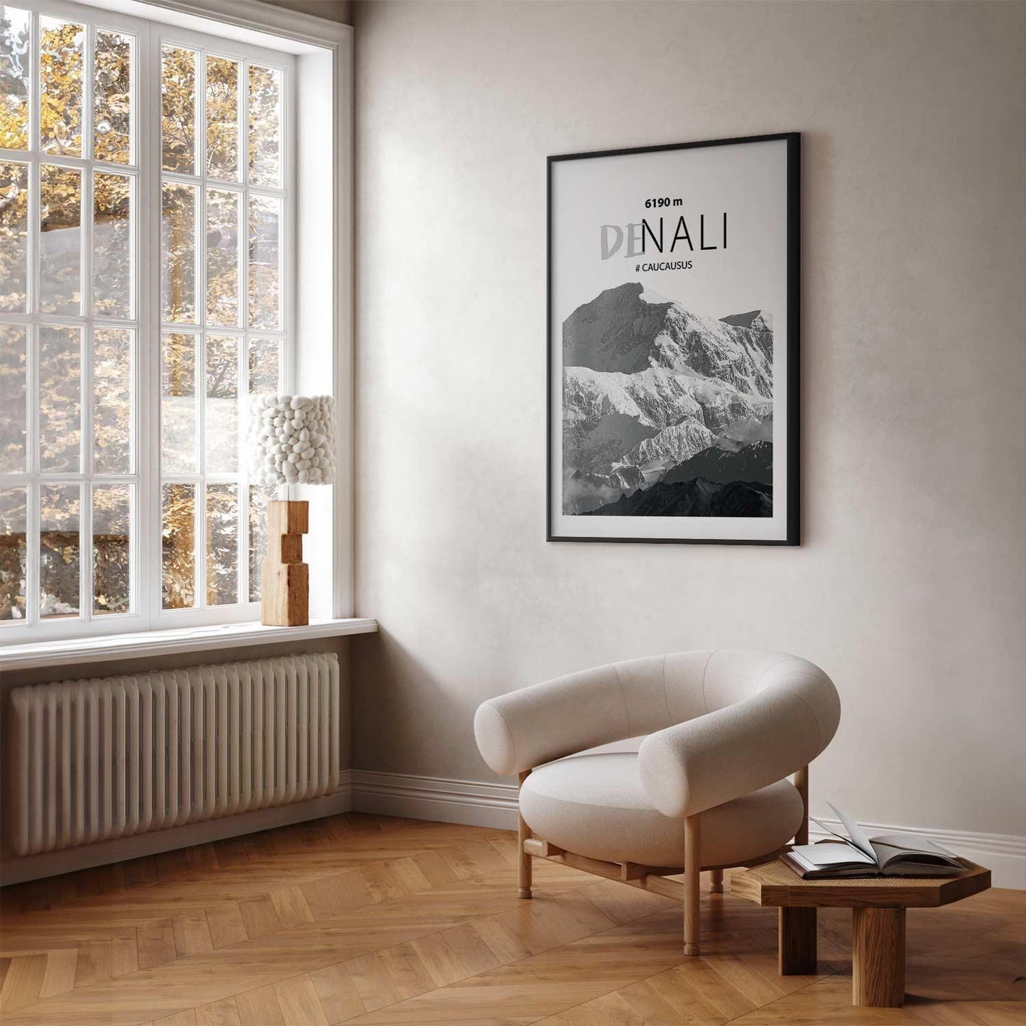 Poster - Majestic mountain peak Denali mountain crown mountain landscape