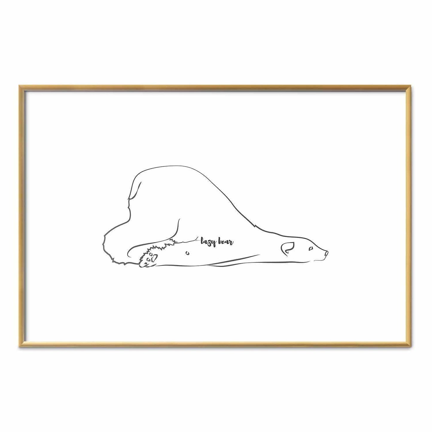 Poster - Lazy Bear