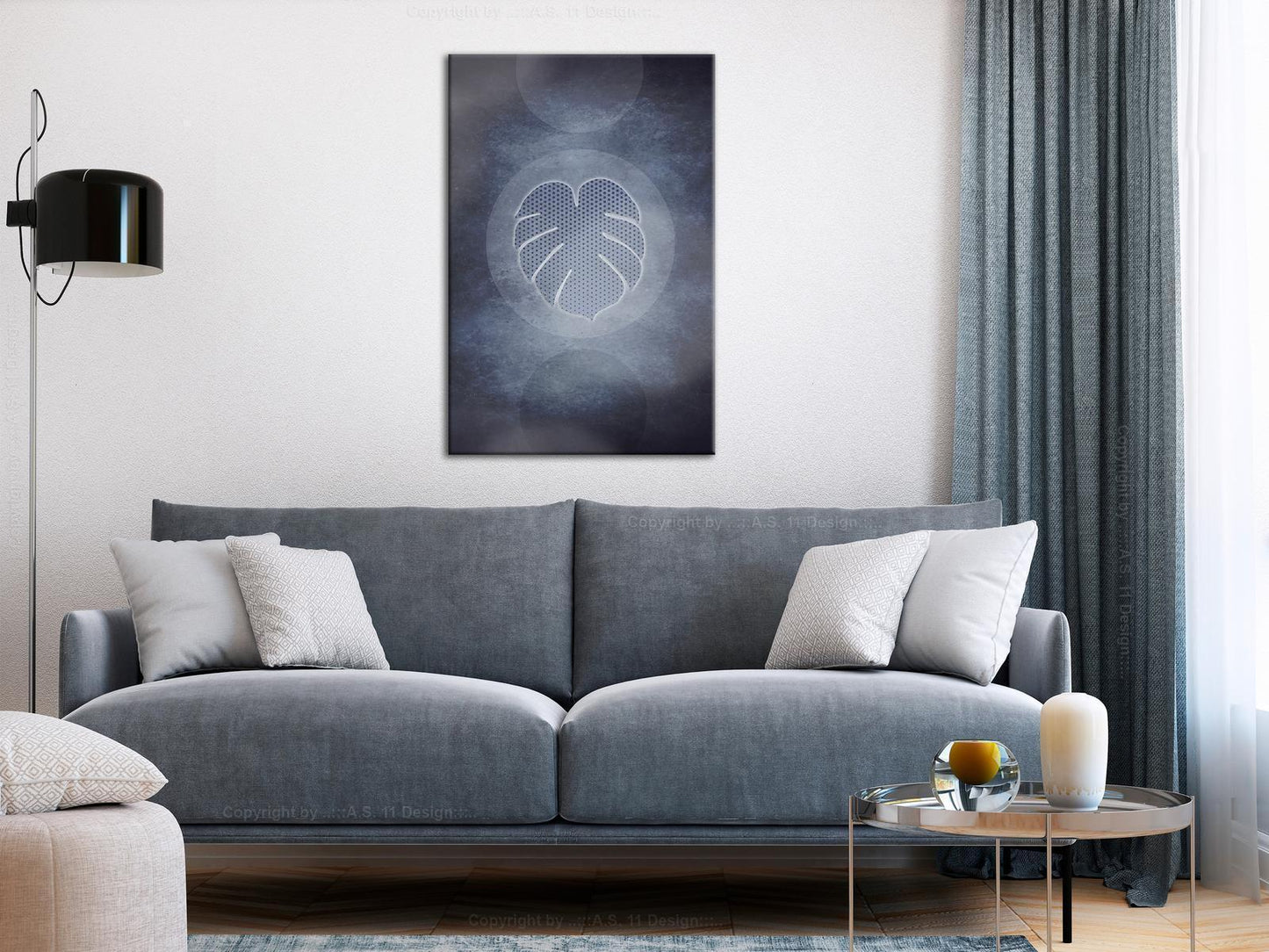 Leinwandbild - Unusual Monstera (1 Part) Vertical Artgeist