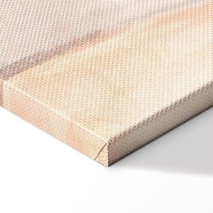 Leinwandbild - Happy Sloth - Sloth in Subdued Colors Wearing a Cap Sitting on a Rainbow Among Little Stars