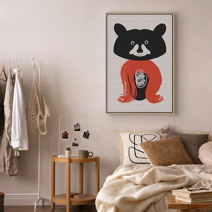 Leinwandbild - Nice Mr Raccoon (1 Part) Vertical