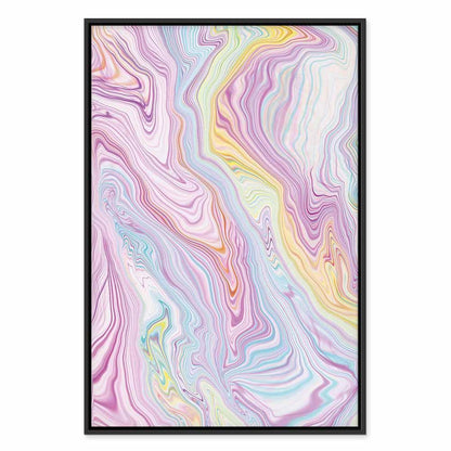 Leinwandbild - Colorful Dream - Abstract Shapes in Pastel Colors