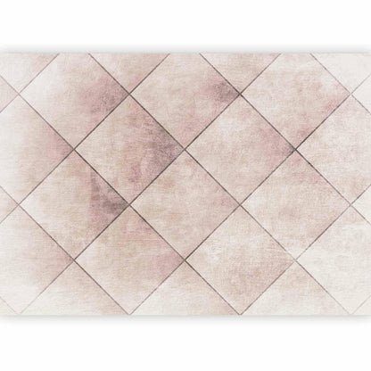 Fototapete - Perfect cuts - geometric symmetrical tiled pattern with pattern