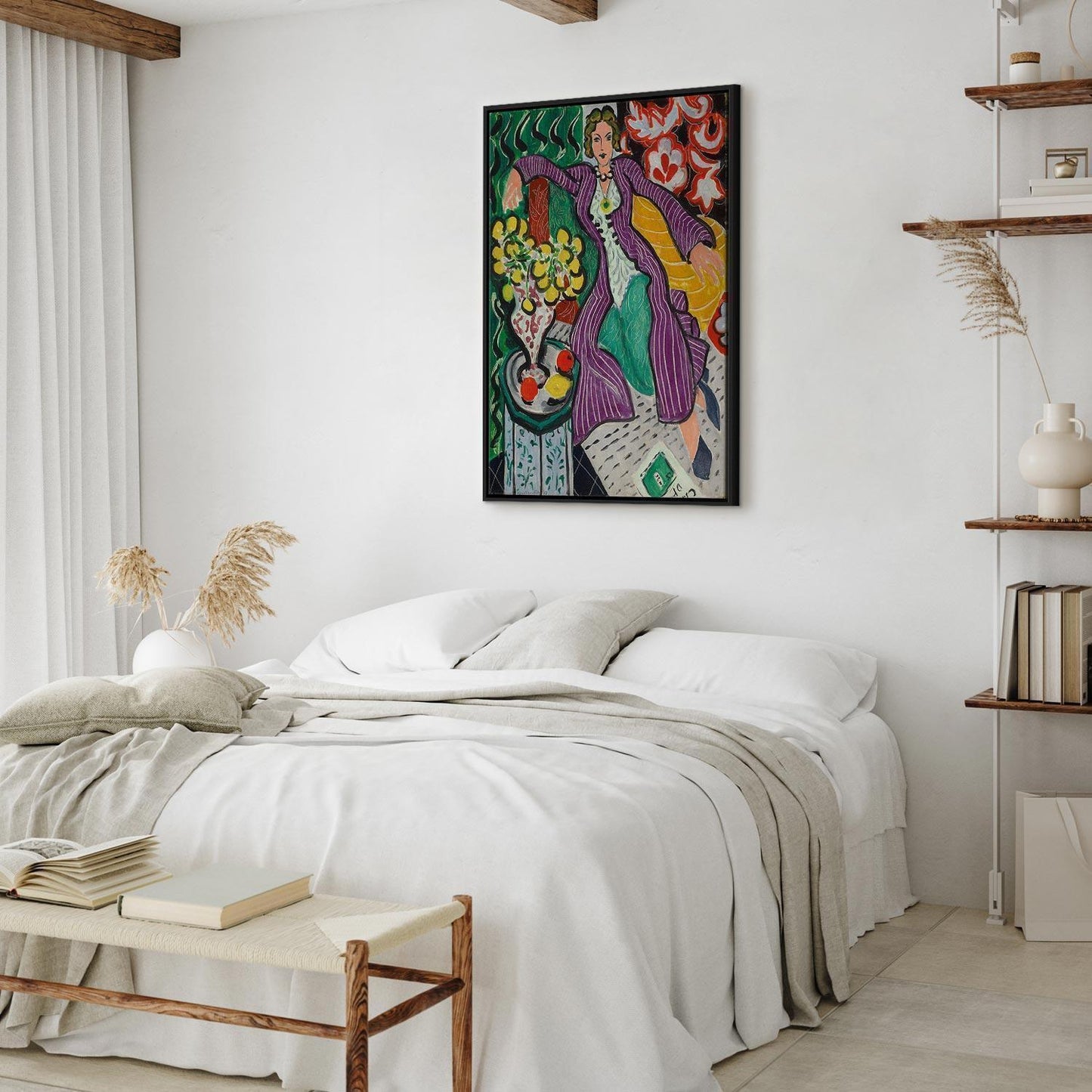 Leinwandbild - Henri Matisse – Woman in a Purple Coat