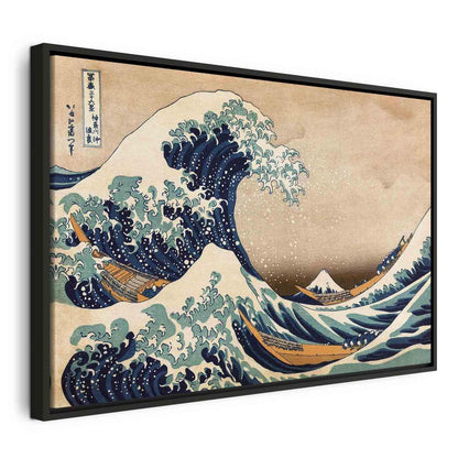 Leinwandbild - The Great Wave off Kanagawa (Reproduction)
