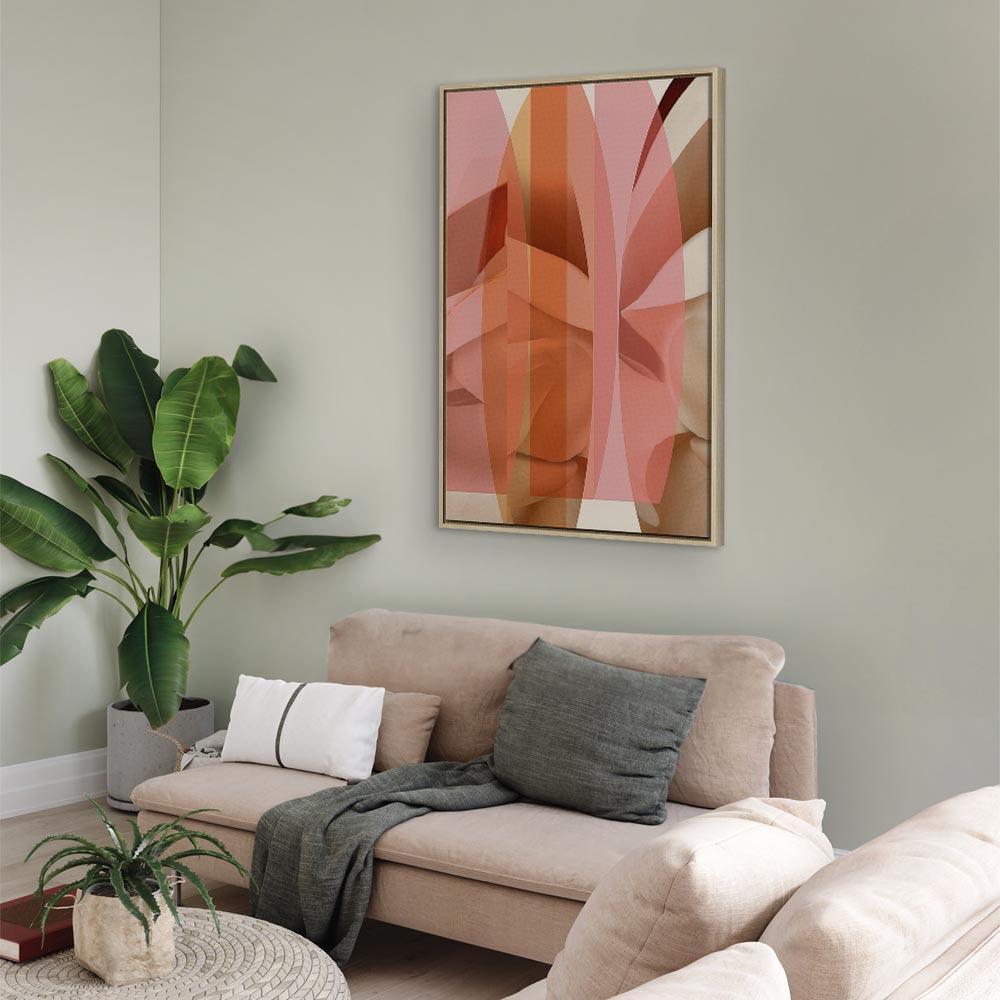 Leinwandbild - Floral Kaleidoscope (1 Part) Vertical