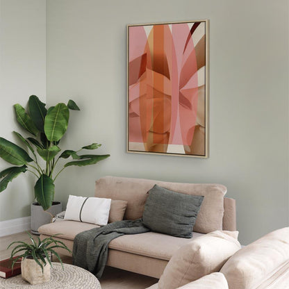 Leinwandbild - Floral Kaleidoscope (1 Part) Vertical