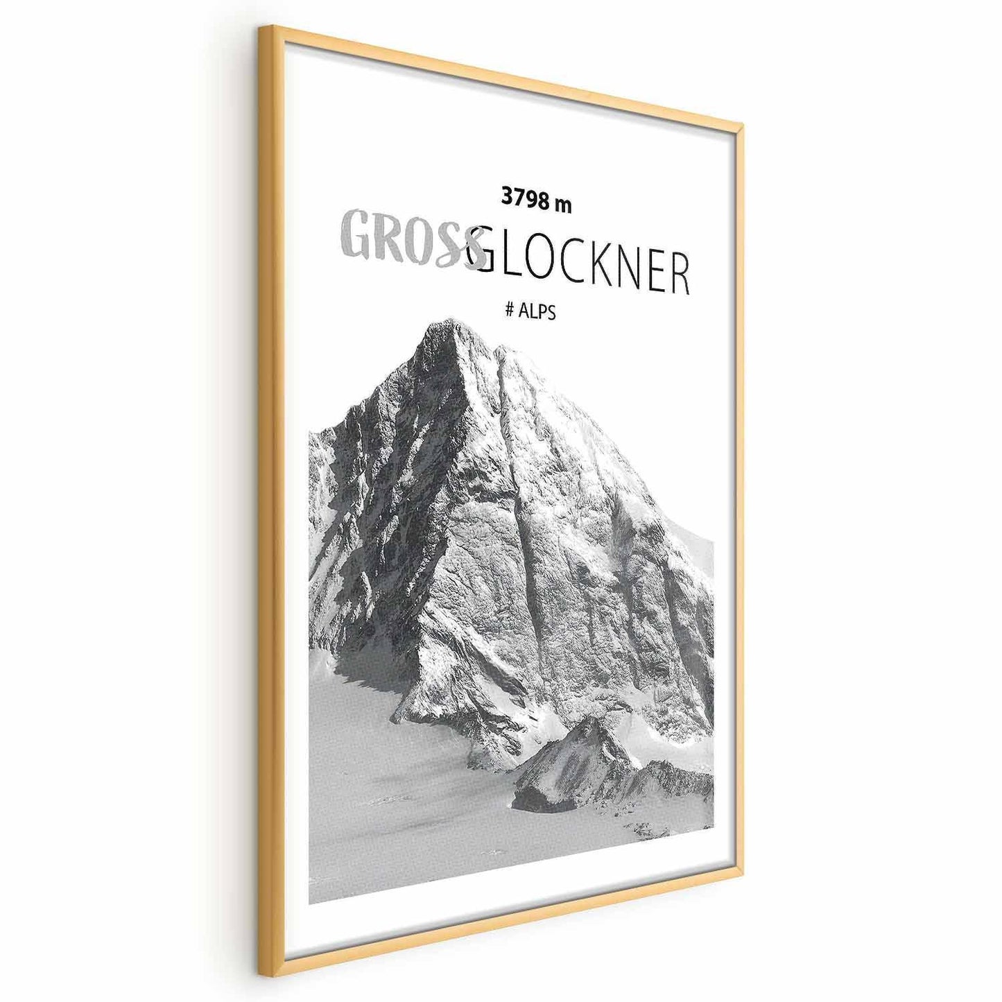 Poster - Majestic mountain peak Glosslockner mountain crown mountain landscape