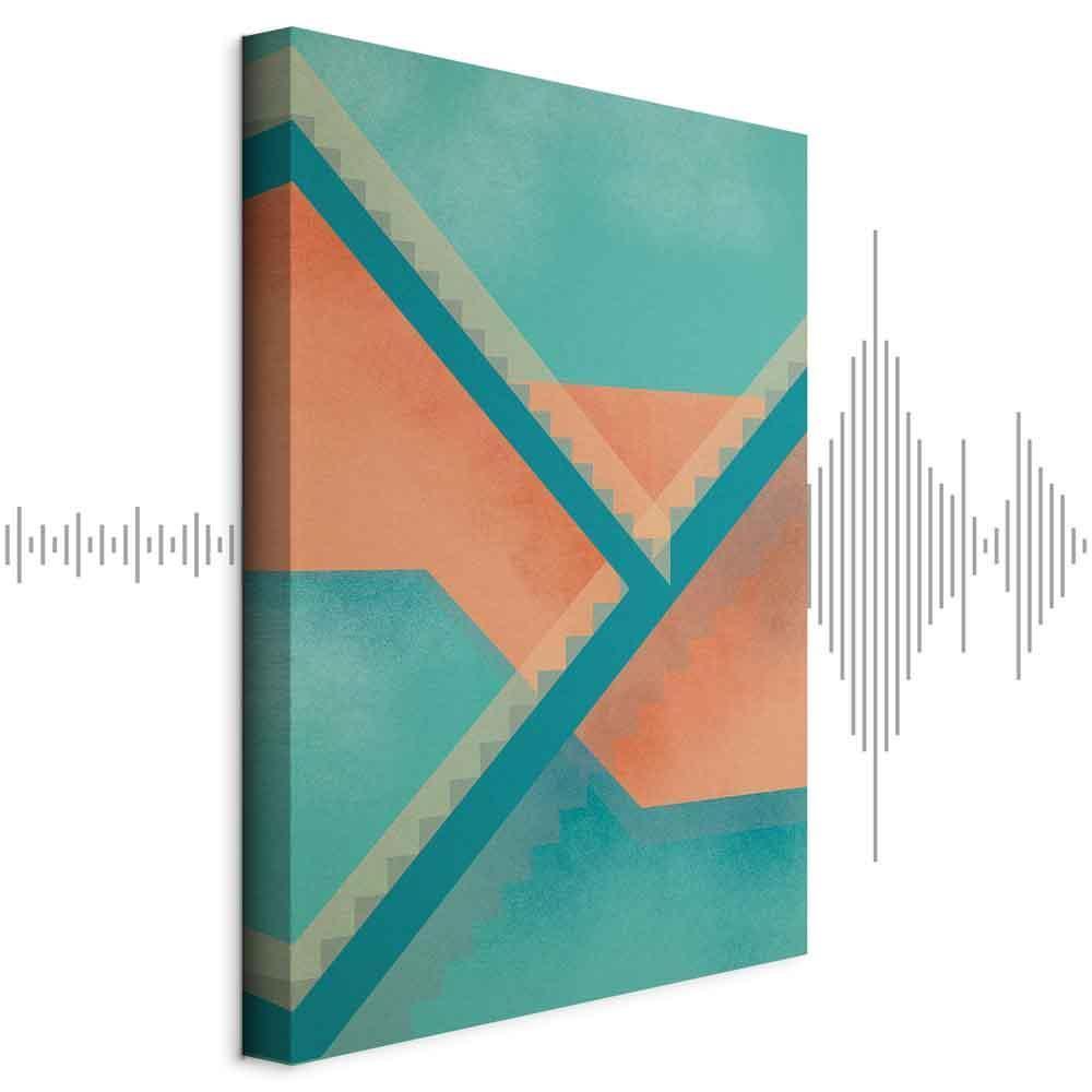 Leinwandbild - Stairs Composition (1 Part) Vertical