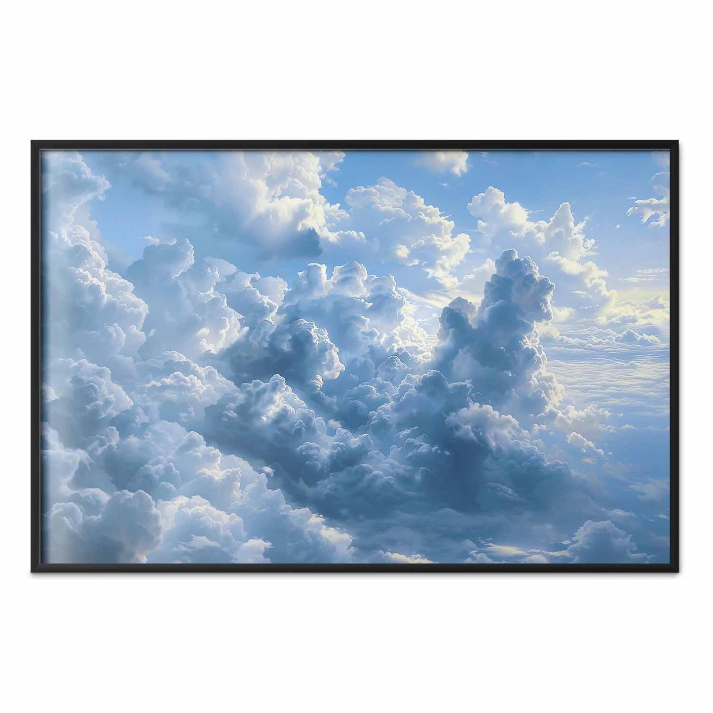 Poster - Ocean in the Air: Waving Clouds Reflecting Morning Light