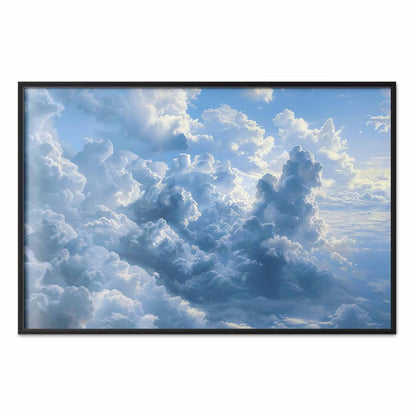 Poster - Ocean in the Air: Waving Clouds Reflecting Morning Light