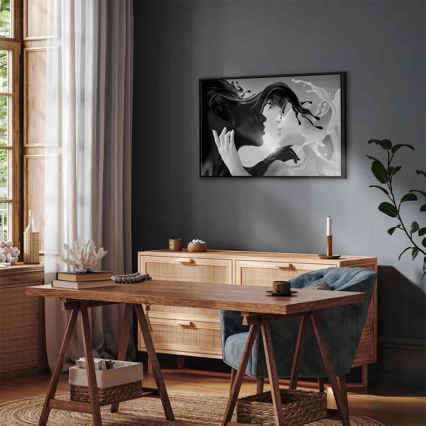 Leinwandbild - Tender Opposite (1 Part) Wide