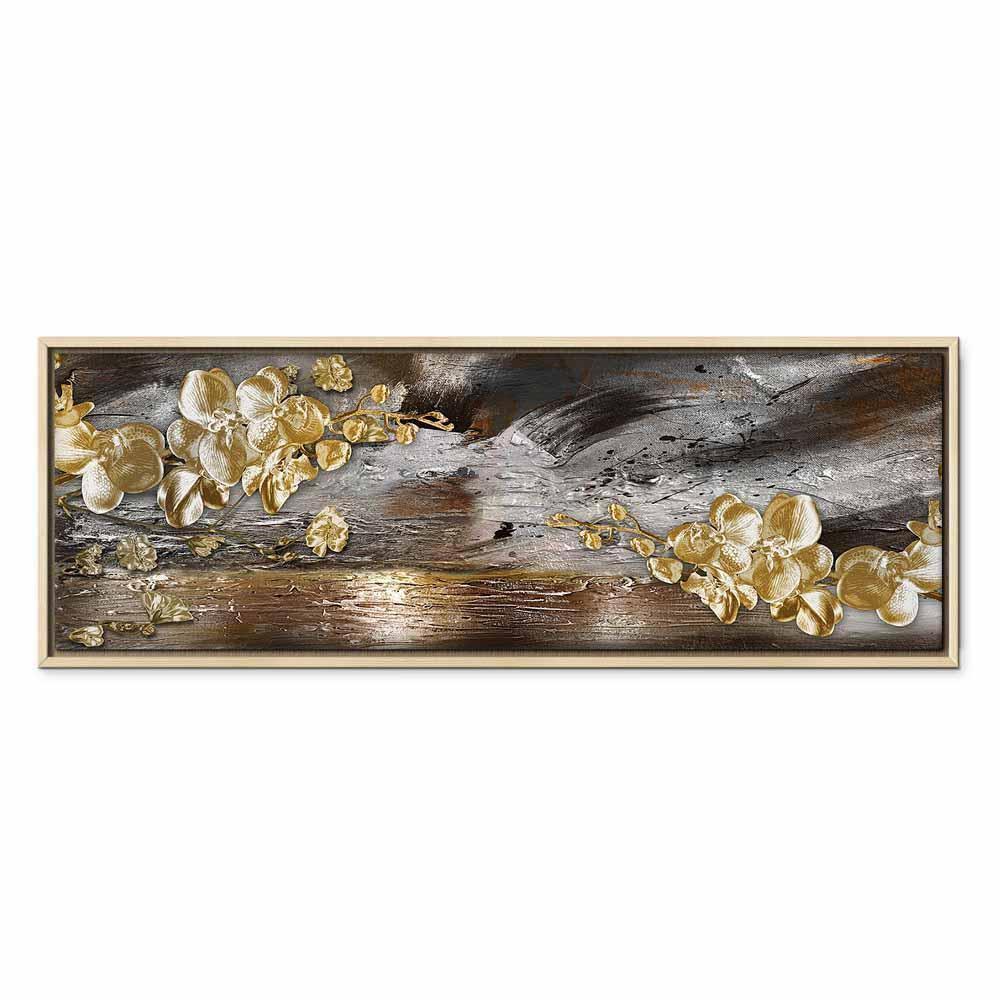 Leinwandbild - Golden Garden (1 Part) Narrow