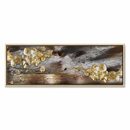 Leinwandbild - Golden Garden (1 Part) Narrow