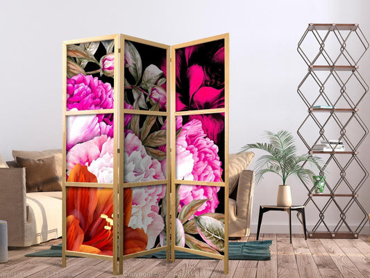 Japanischer Paravent - Floral Abundance I Artgeist