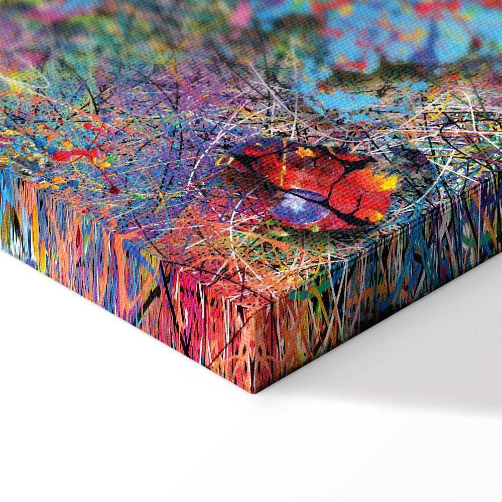 Leinwandbild - Map: Jackson Pollock inspiration