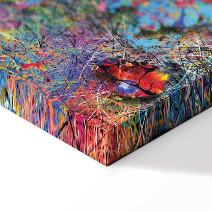 Leinwandbild - Map: Jackson Pollock inspiration